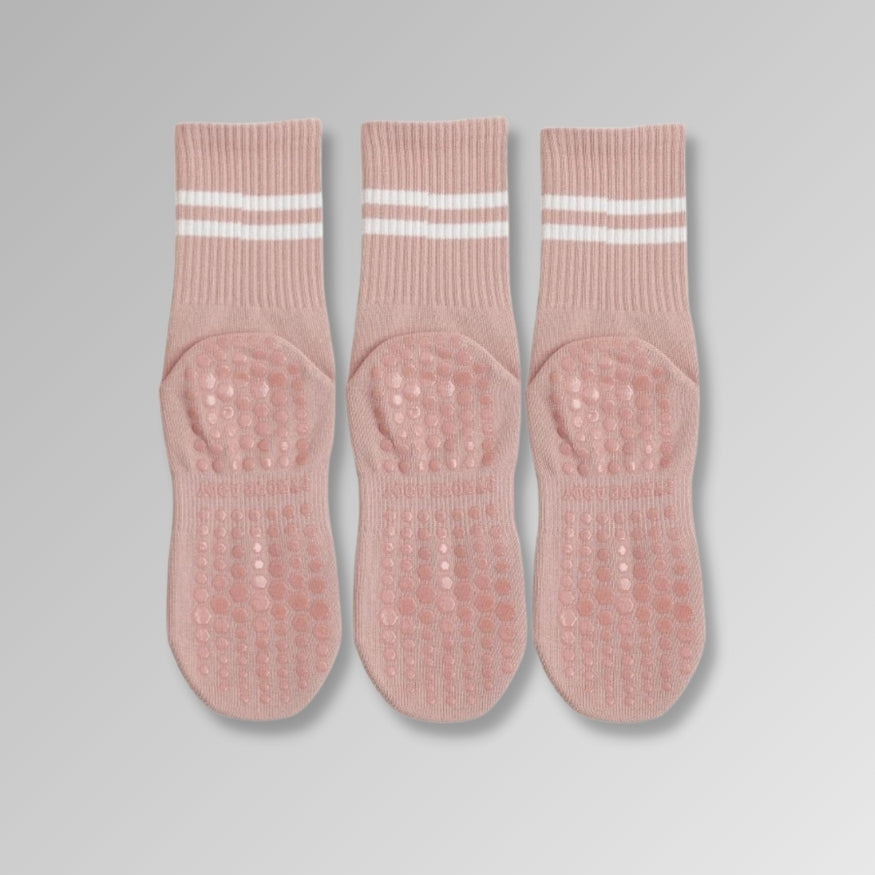 3 pairs of anti-slip yoga socks