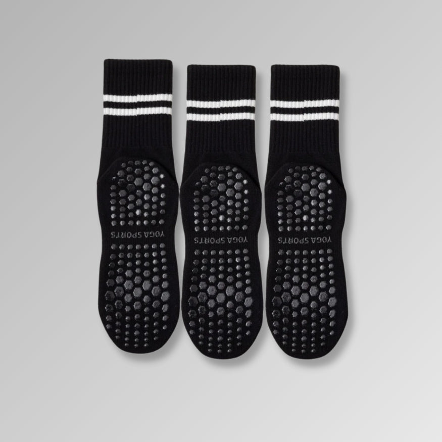3 pairs of anti-slip yoga socks