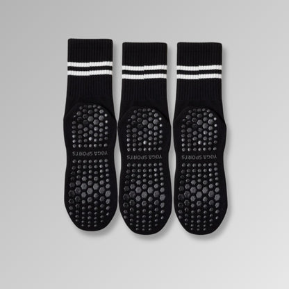 3 pairs of anti-slip yoga socks