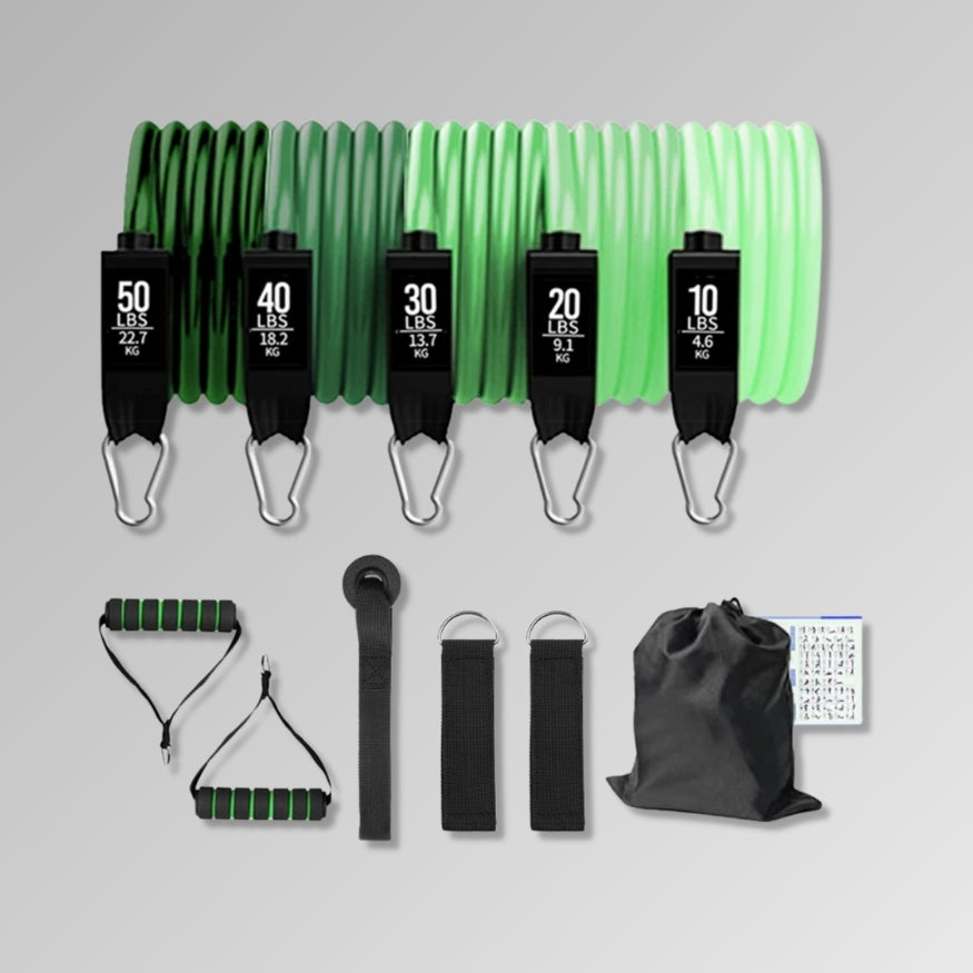 5 Tube Fitness Resistance Bands Set